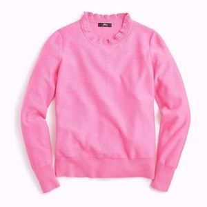 J. Crew Ruffle-Neck Pullover Sweater